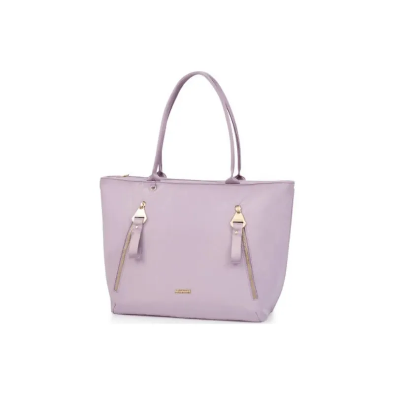 AMERICAN TOURISTER Polyester Tote Bag, Shopping Bag, Shoulder Bag Large Size Women's Light Purple-1