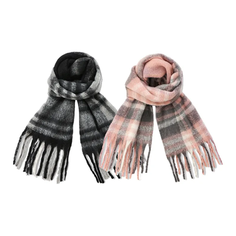 VIVIWELL Knit Scarves Unisex-31