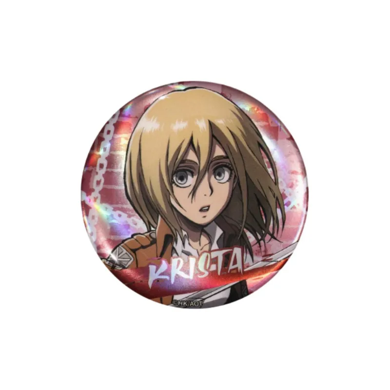 BOOM COMIC Attack On Titan Season 3 Main Character, Badge, Levi Allen Mikasa Badges-8