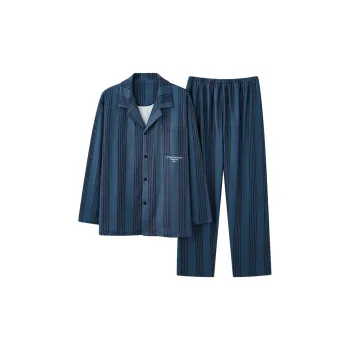 WANANNI Pajama Set Men's Peacock Blue