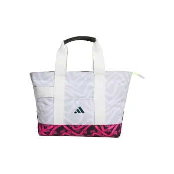Adidas CodeChaos Polyester Tote Bag, Shopping Bag, Handbag Unisex White & Pink
