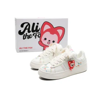 ALI THE FOX Anti Slip Wear Resistant Lightweight Breathable Low Top Skateboard Shoes Women's Box Included