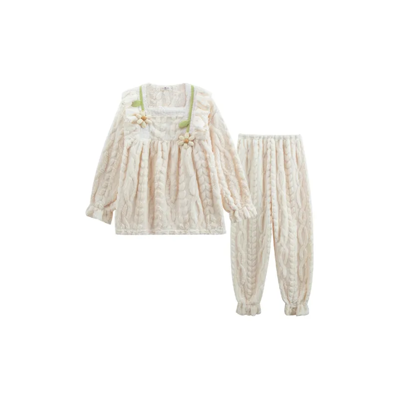 Sleeping Beauty Pajama Set Women's Apricot-0