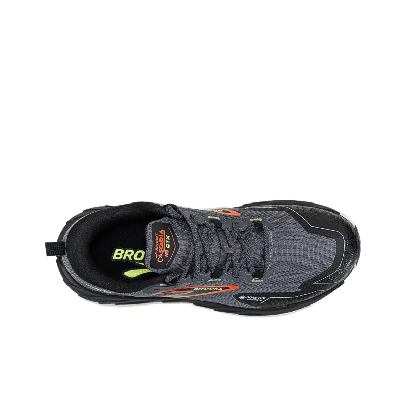 Brooks Cascadia18 Shock absorbing And Waterproof Low Top Trekking Shoes Men's Black-2