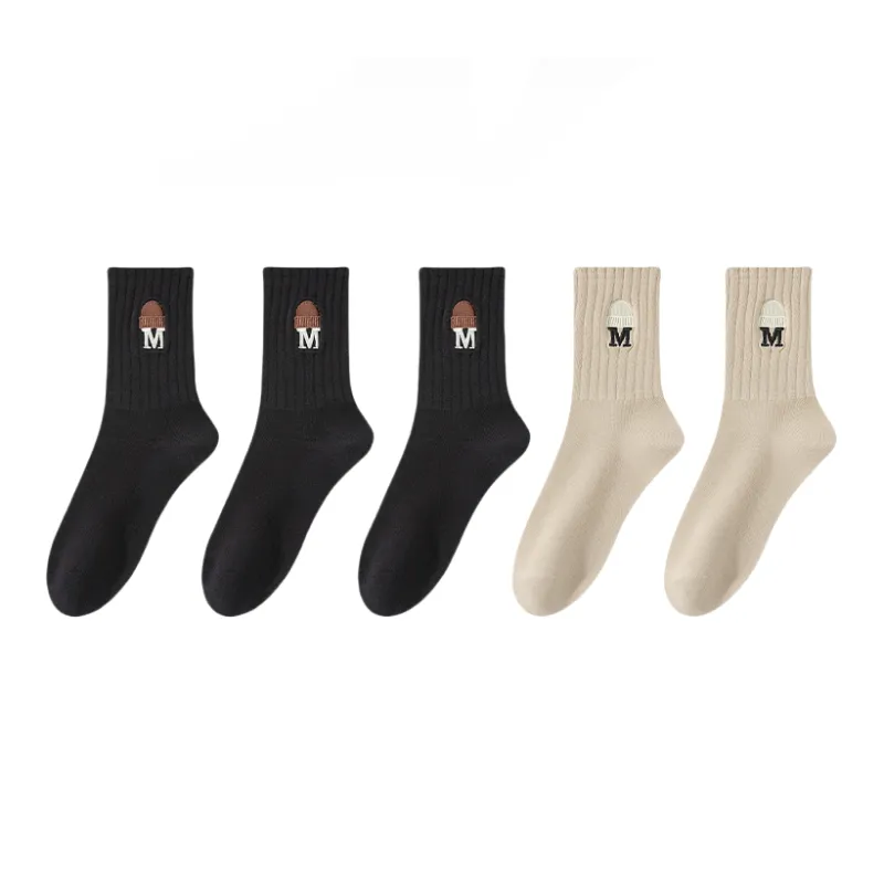 Lan Miao Mid Calf Socks Women's 5 Pack-8