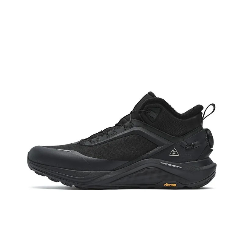 FILA BOA WOLF 2+ Slip Resistant Low Top Running Shoes Men's Black-0