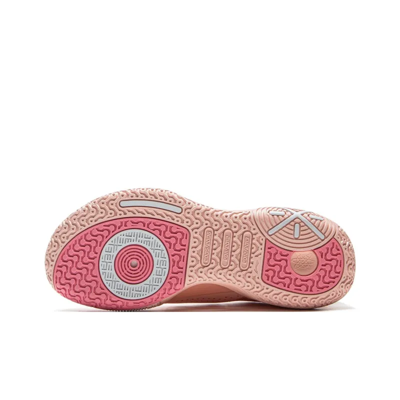 LiNing All City 9 V1.5 Cushioning Anti-Slip And Wear-Resistant Coverage Support Low-Top 䨻 Basketball Shoes Salt Pink-6
