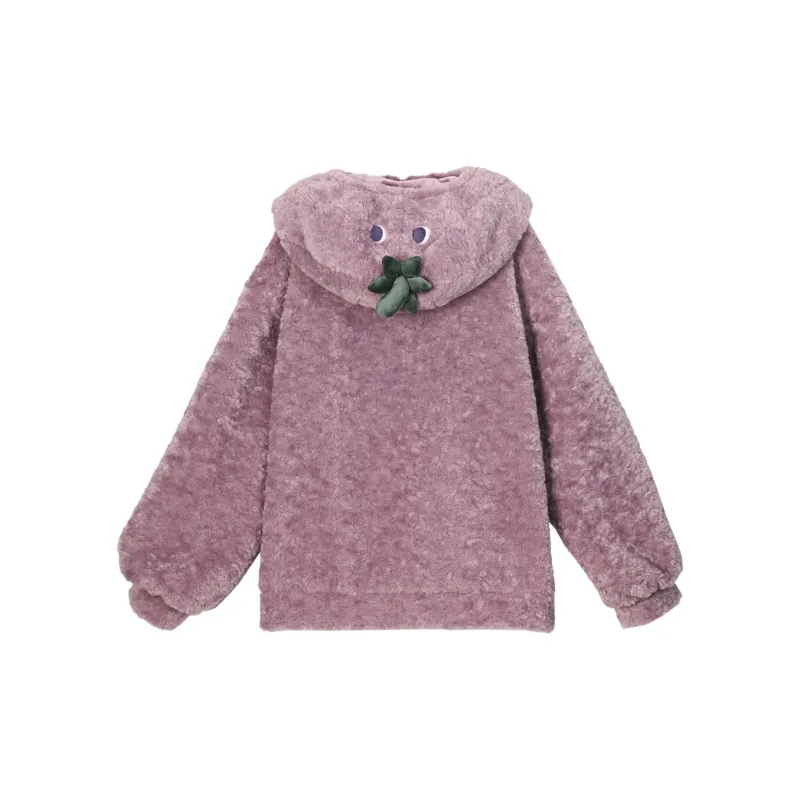 Snbl Eggplant Round Sweatshirt Women's Purple-2