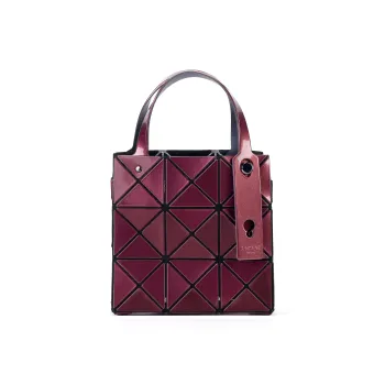 ISSEY MIYAKE CARAT Polyvinyl Chloride Resin Bucket Bag Handbag Women's Bordeaux