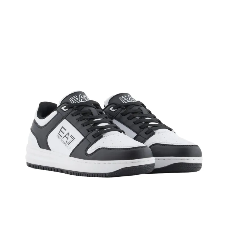 EMPORIO ARMANI EA7 Low-Top Casual Shoes Men's Black White-2
