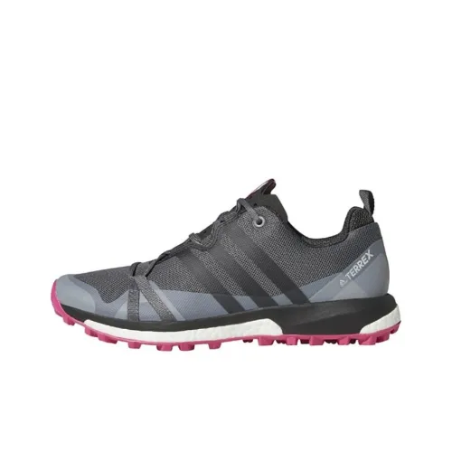 Adidas Terrex Agravic Wear-Resistant Low-Top Running Shoes Women's Gray