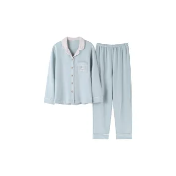 Lan Miao Pajama Set Women's Dusty Blue