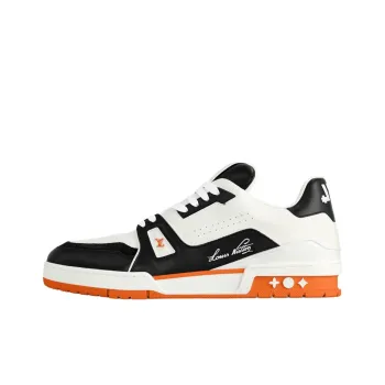 LOUIS VUITTON Trainer Low Top Skateboard Shoes Men's Orange