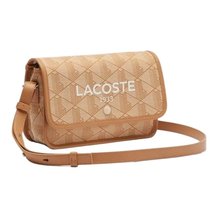 LACOSTE Polyester Shoulder Bag, Crossbody Bag Women's Orange-1