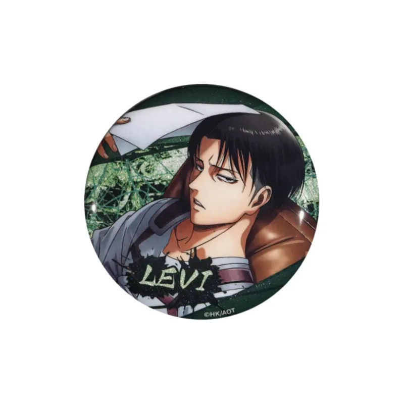 BOOM COMIC Eren Yeager, Levi Ackerman Attack On Titan S3 Brushed Craft, Laser, Badge, Levi Badges-2