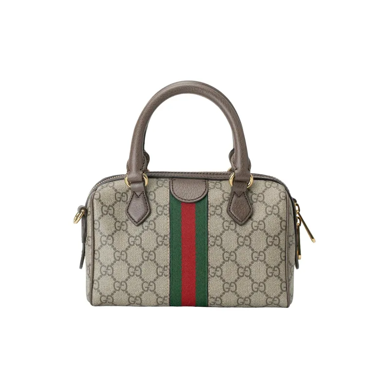 GUCCI Ophidia GG Supreme Canvas With Leather Shoulder Bag Crossbody Bag Handbag Mini Women's Beige & Ebony-1