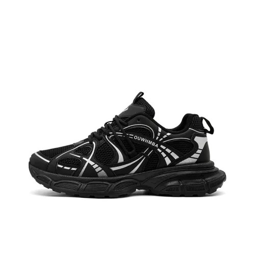 OUWENHEIMANBA Height Increasing Wear Resistant Breathable Low Top Chunky Sneakers Men's