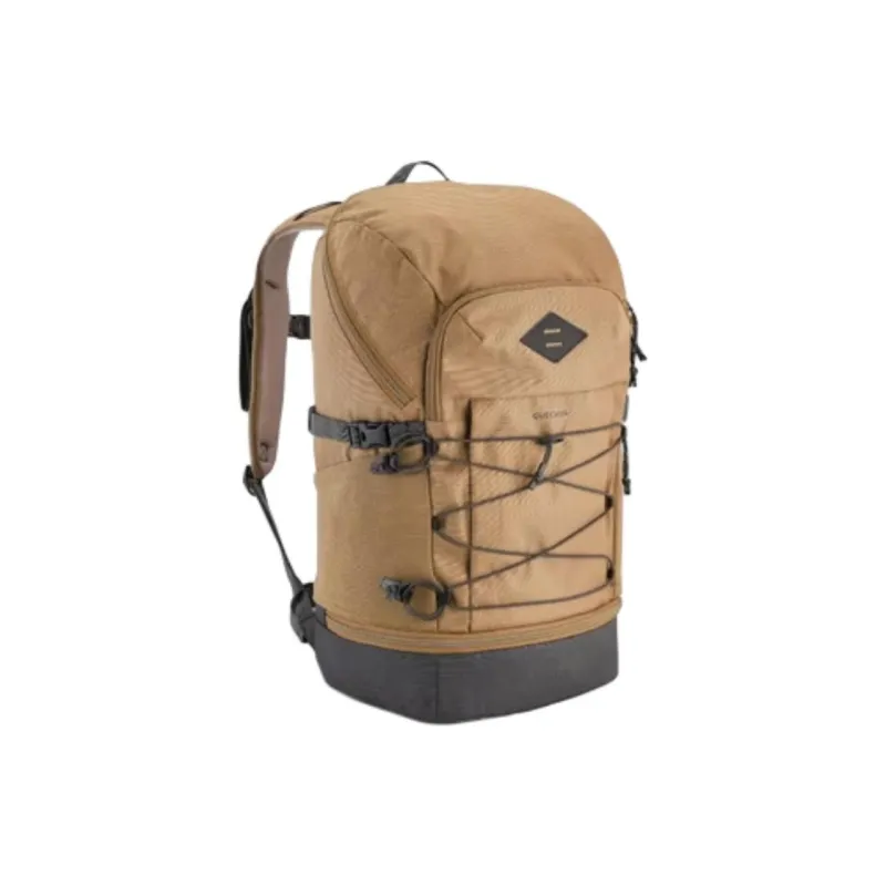 DECATHLON Polyester Outdoor Hiking Bag Backpack Unisex Brown Yellow-1