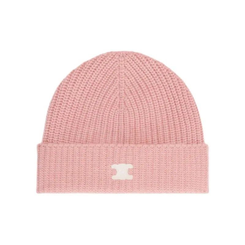 CELINE Triomphe Beanie In Heritage Cashmere-0