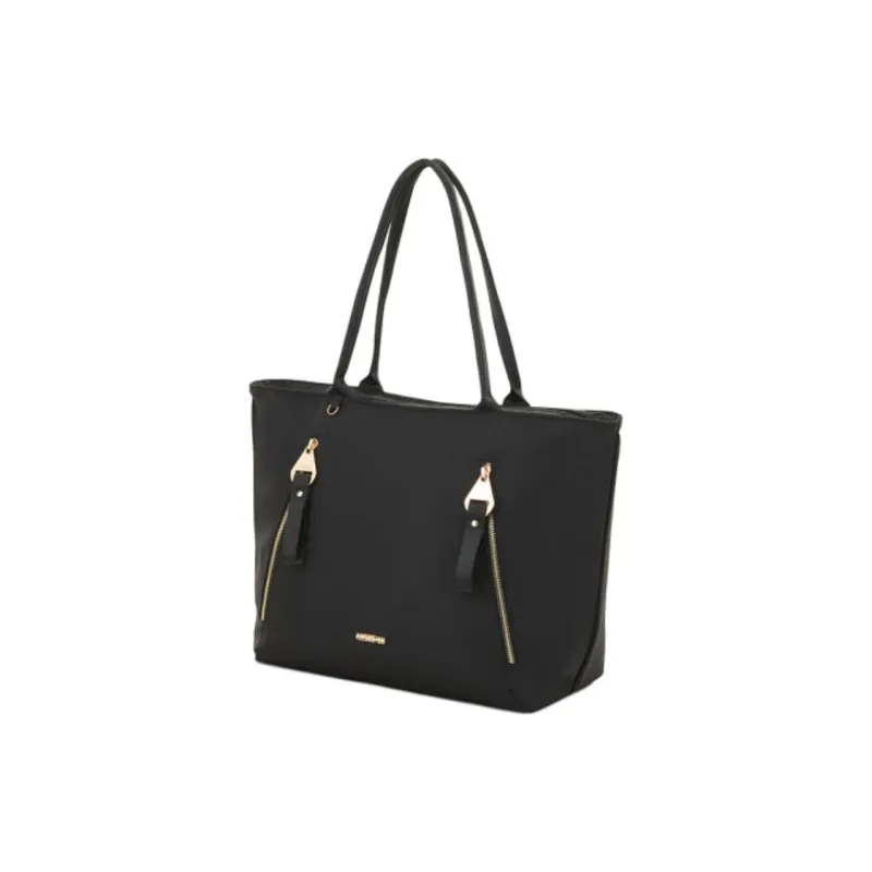AMERICAN TOURISTER Polyester Tote Bag, Shopping Bag, Handbag, Shoulder Bag Large Size Women's Black-1