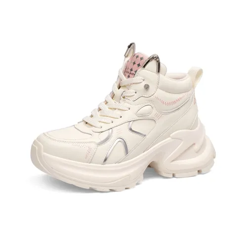 Kiss Kitty Non-slip Wear-resistant Shock Absorption Mid-Top Chunky Sneakers Women's