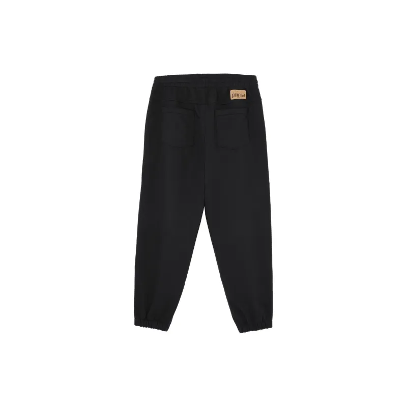 PUMA RETROKnit Knitted Sports Pants Unisex Black-1