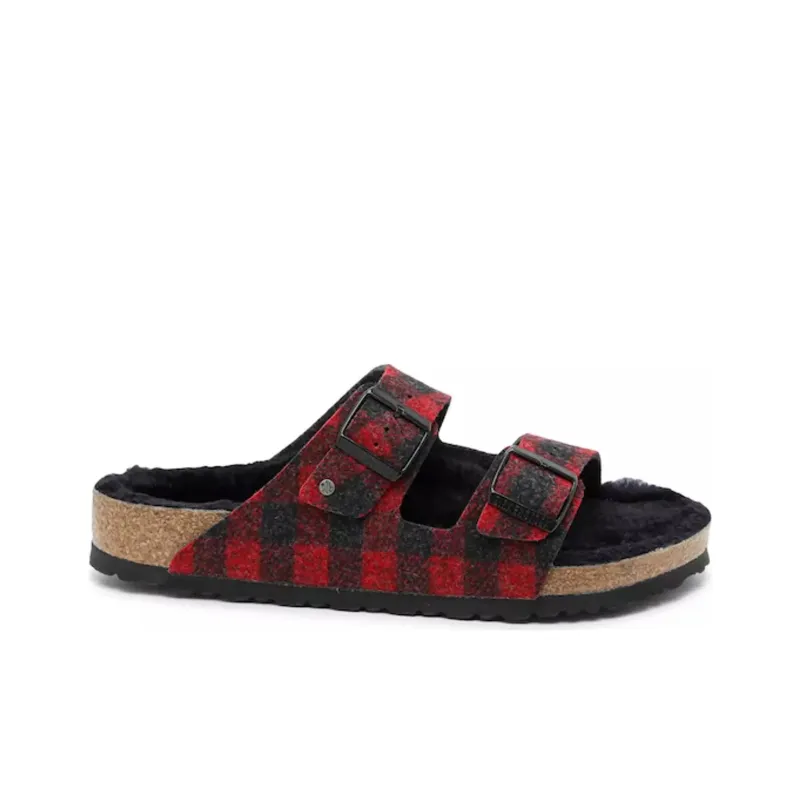 Birkenstock Abrasion-Resistant Slide Slippers Unisex Red Standard Version-1