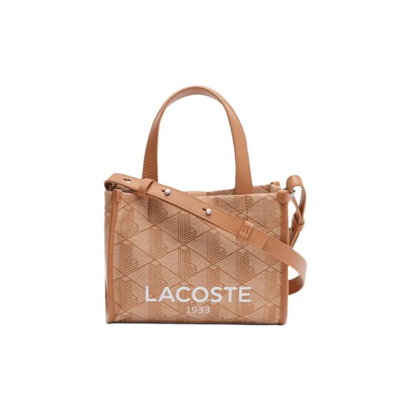 LACOSTE Polyester Tote Bag Shopping Bag Shoulder Bag Crossbody Bag Handbag Mini Women's Orange-0