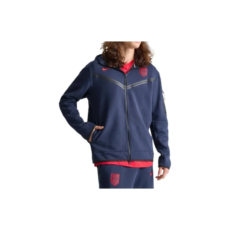 Nike USA Soccer Team Olympic Series USMNT Tech Fleece Windrunner Sweatshirt Men's Marine Blue-3