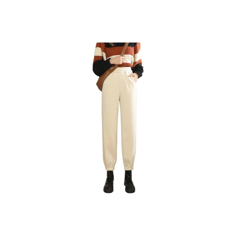 Weixi Casual Pants Women's Apricot-1