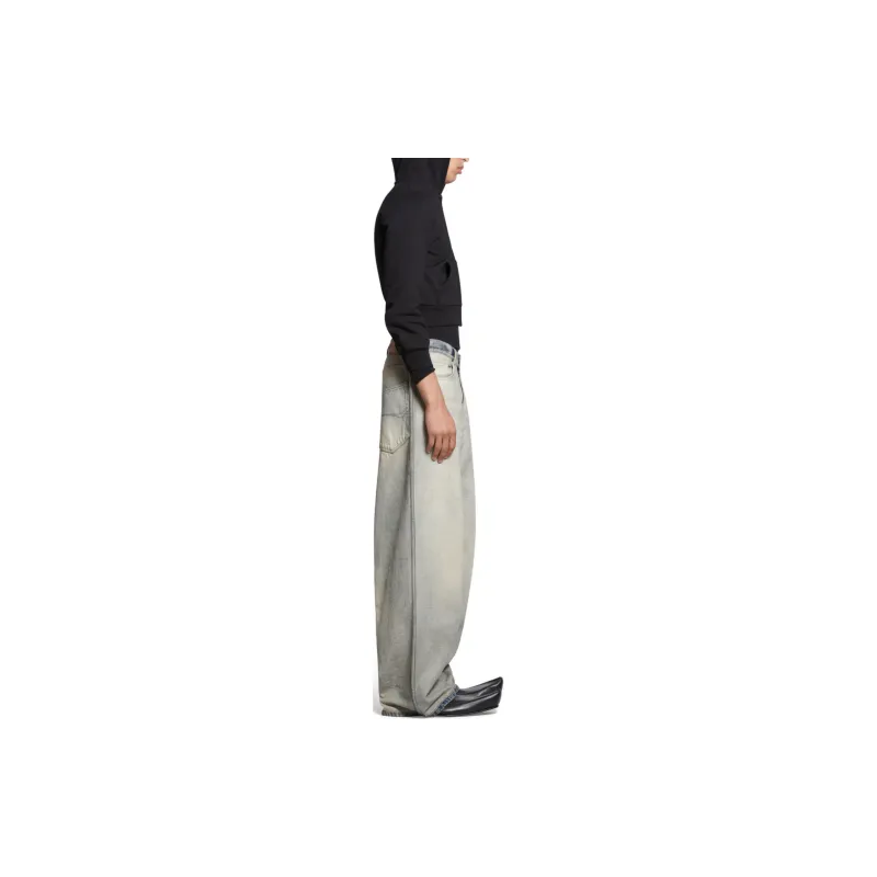 Balenciaga Mid Waisted Baggy Jeans-4