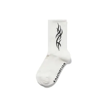 Balenciaga FW24 Mid Calf Socks Women's 1 Pack White