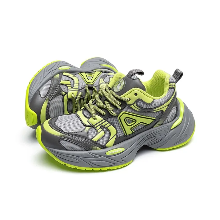 Acupuncture Low-Top Chunky Sneakers Unisex Nightlight Silver-9