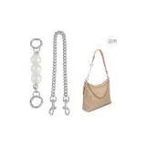 (Silver) Pearl Extender Chain+Decorative Chain 45cm
