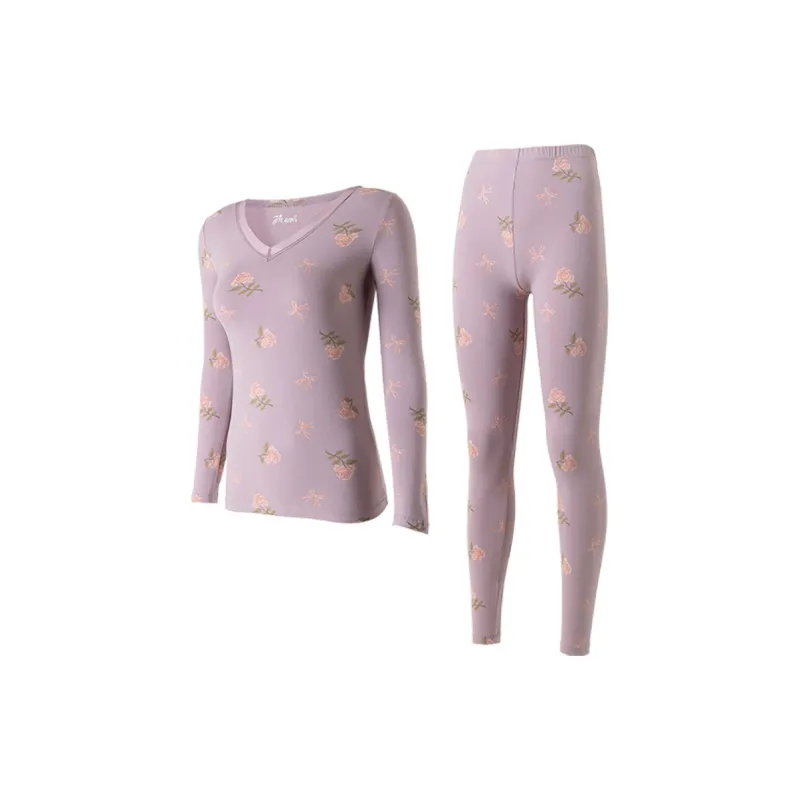 Top Melon Thermal Set Women's Jinyun Purple-0