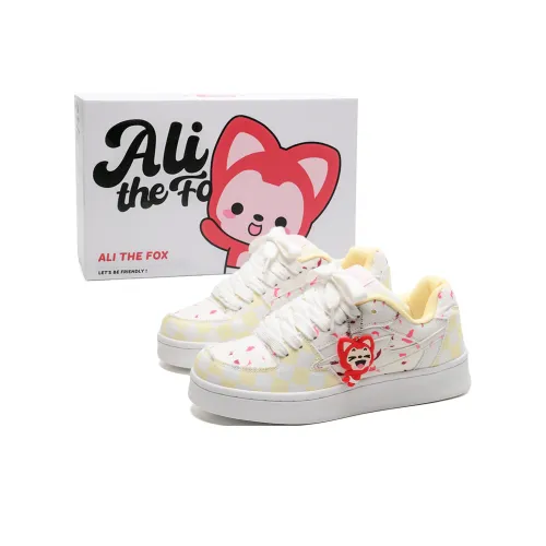 ALI THE FOX Anti Slip Wear Resistant Lightweight Breathable Low Top Skateboard Shoes Unisex Box Included