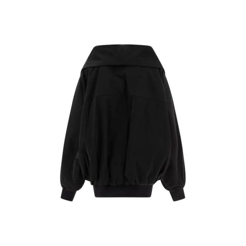 KHAITE Rhonda Wide Collar Bomber Jacket-1