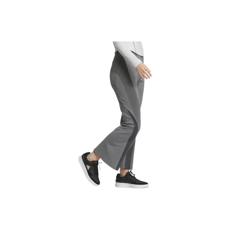 Adidas FLARED LEG KNIT JOGGERS Knitted Sweatpants Women's Gray-3