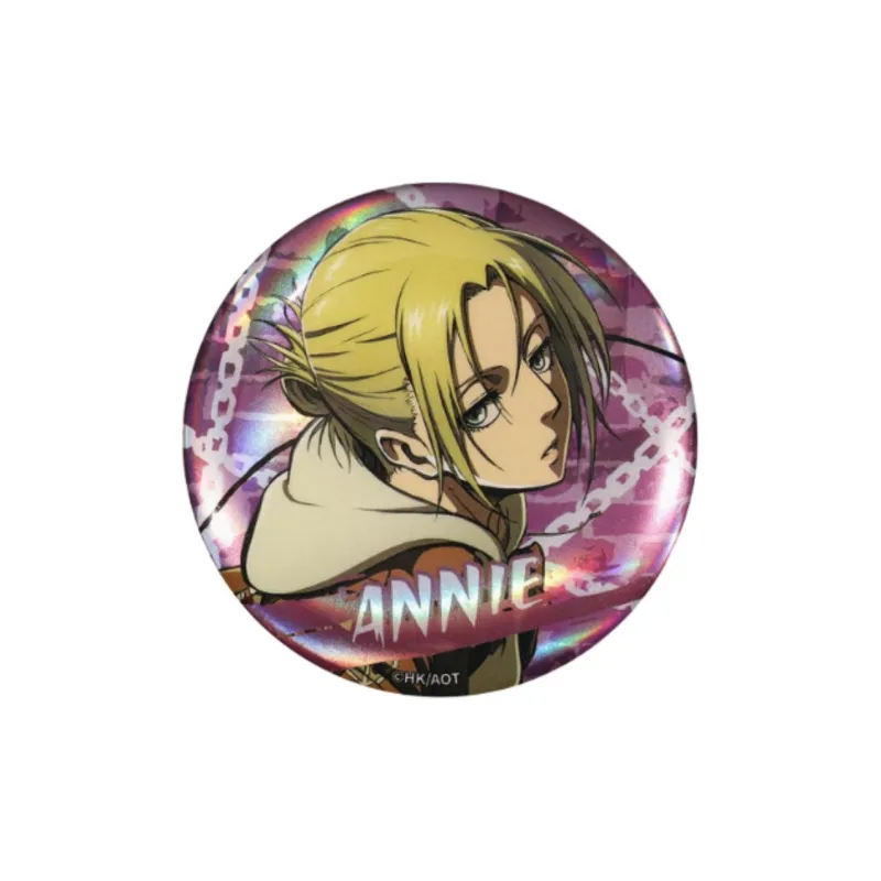 BOOM COMIC Attack On Titan Season 3 Main Character, Badge, Levi Allen Mikasa Badges-10