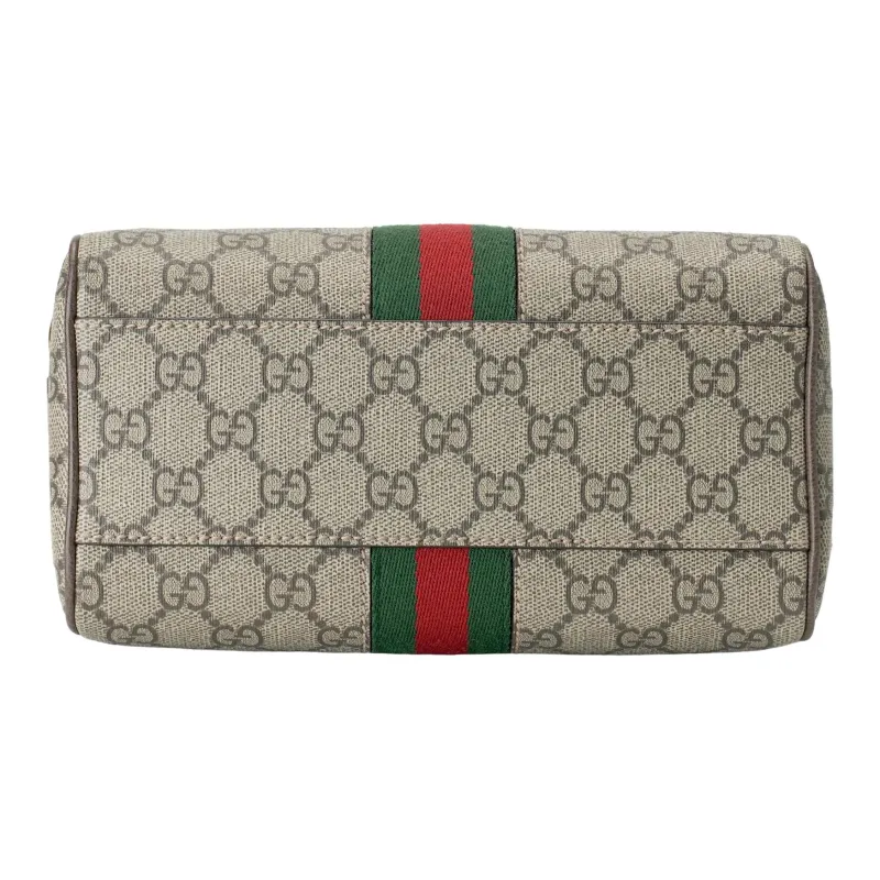GUCCI Ophidia GG Supreme Canvas With Leather Shoulder Bag Crossbody Bag Handbag Mini Women's Beige & Ebony-3