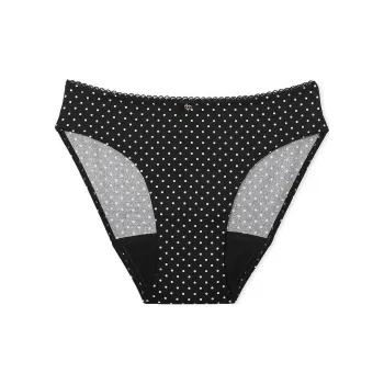 Victoria's Secret Body By Victoria Smooth Period Bikini Panty / Dot Underpants Women's 1 Pack Black