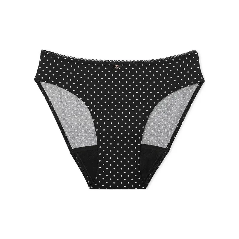 Victoria's Secret Body By Victoria Smooth Period Bikini Panty / Dot Underpants Women's 1 Pack Black-0