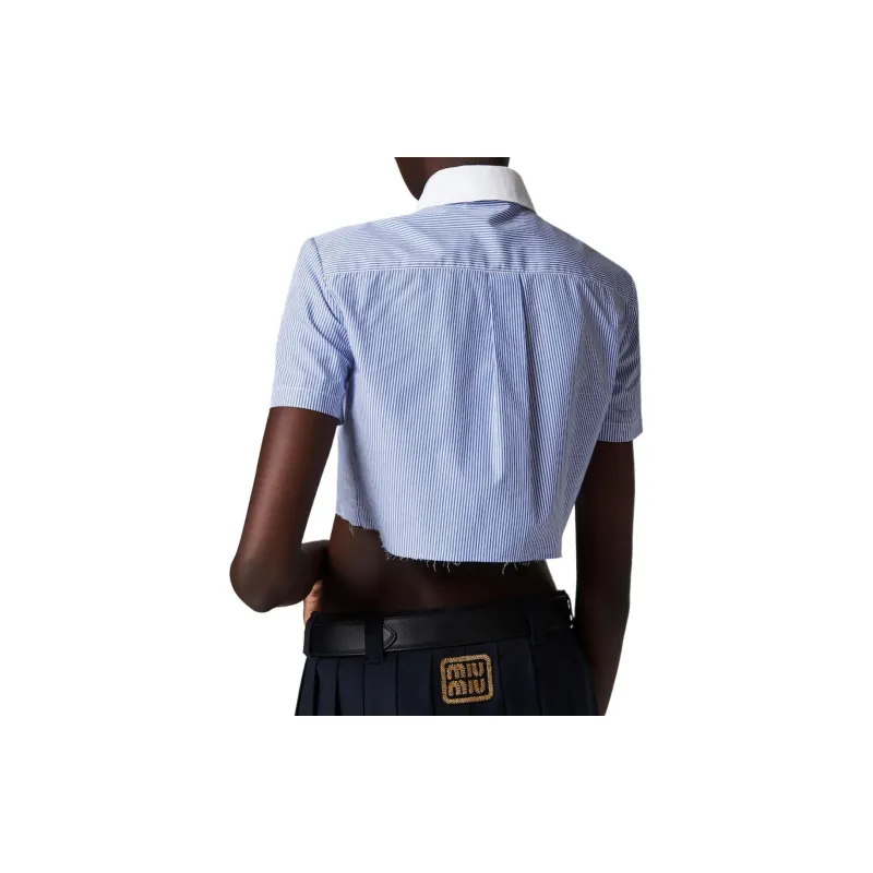 MIU MIU SS24 Shirt Women's Blue-4