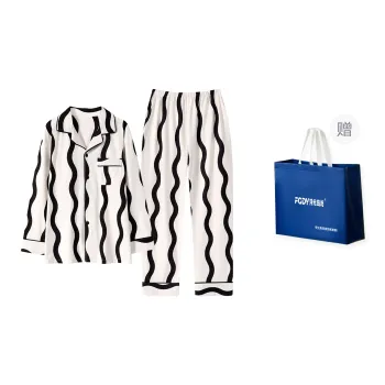 Floating Light Islands Pajama Set Men's Shopping Bag White