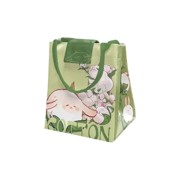 AOSONG Suede Tech Fabric Handbag Large Size Unisex Green