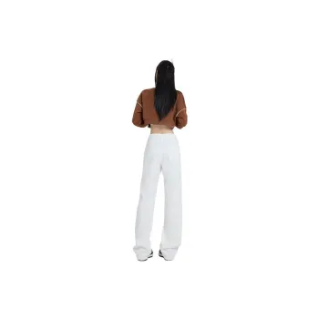 Wen Shan Jeans Unisex White Pants
