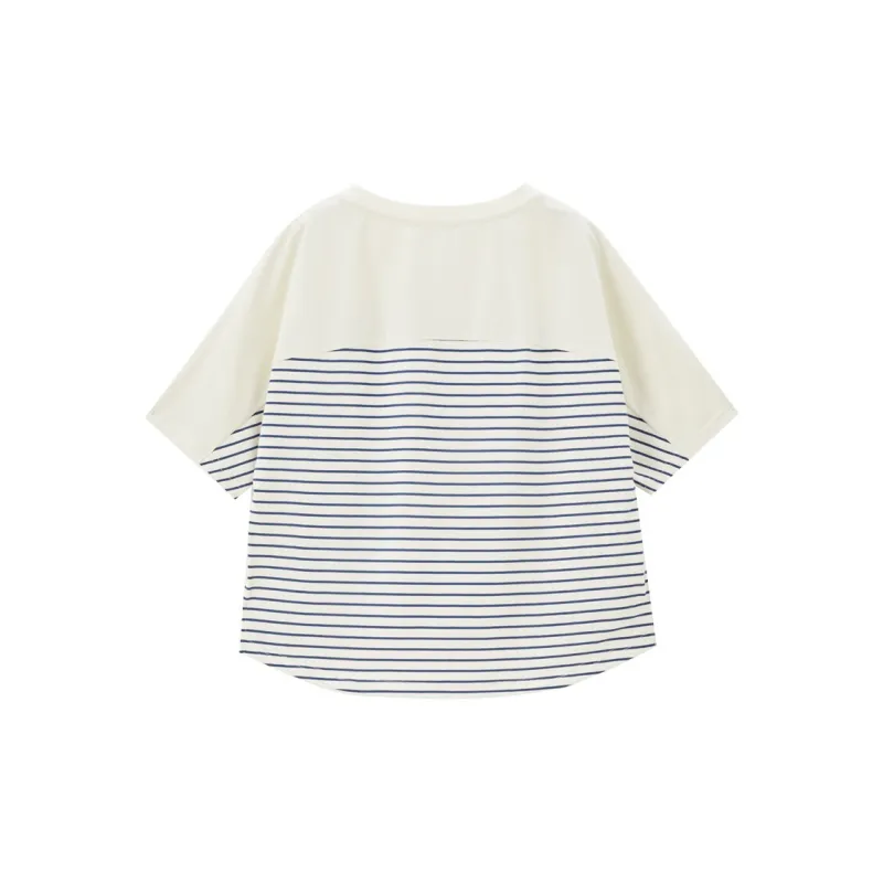 UNIQLO T-Shirt Women's Blue White Stripes-1