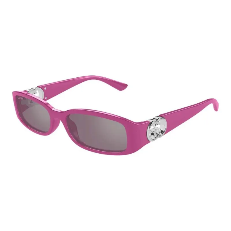GUCCI Injection Molded Plastic Rectangular Sunglasses Women's Purple-0