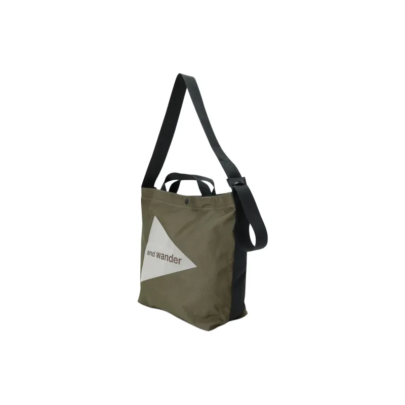 And Wander Polyester Shoulder Bag, Crossbody Bag, Handbag Regular Men's Khaki-1