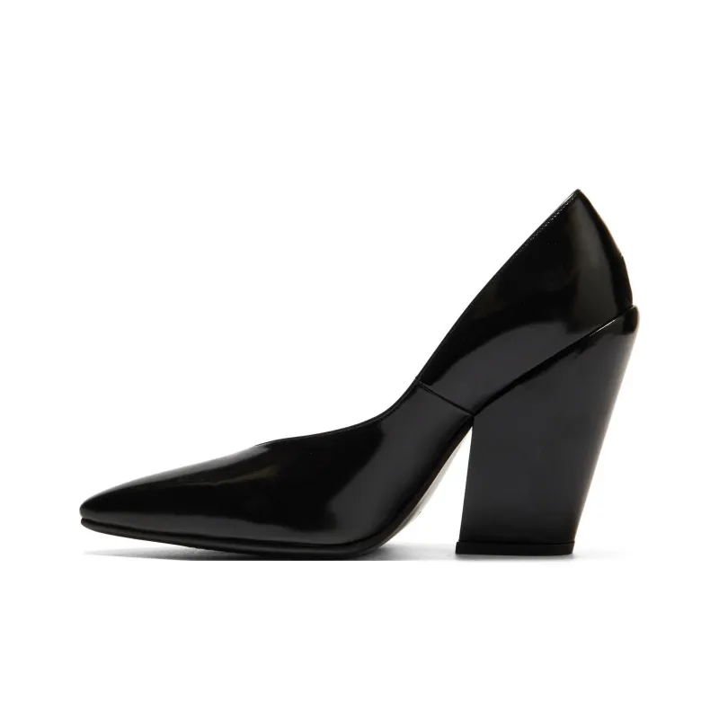Onitsuka Tiger Chunky Heel High Heels Women's Black-0